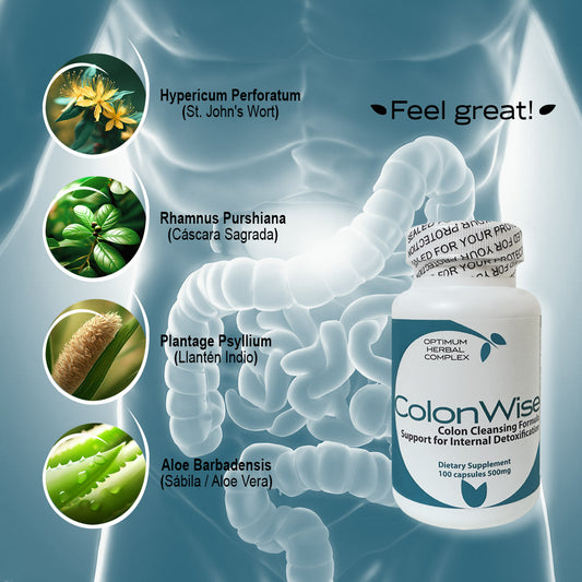 Colonwise - 100 Capsules, 500 mg | Natural Herbal Blend