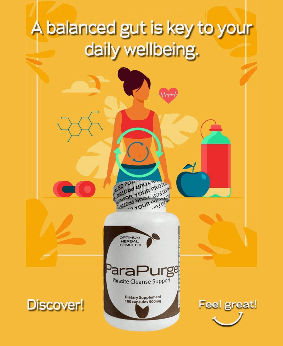 Parapurge 100 capsules - 500mg