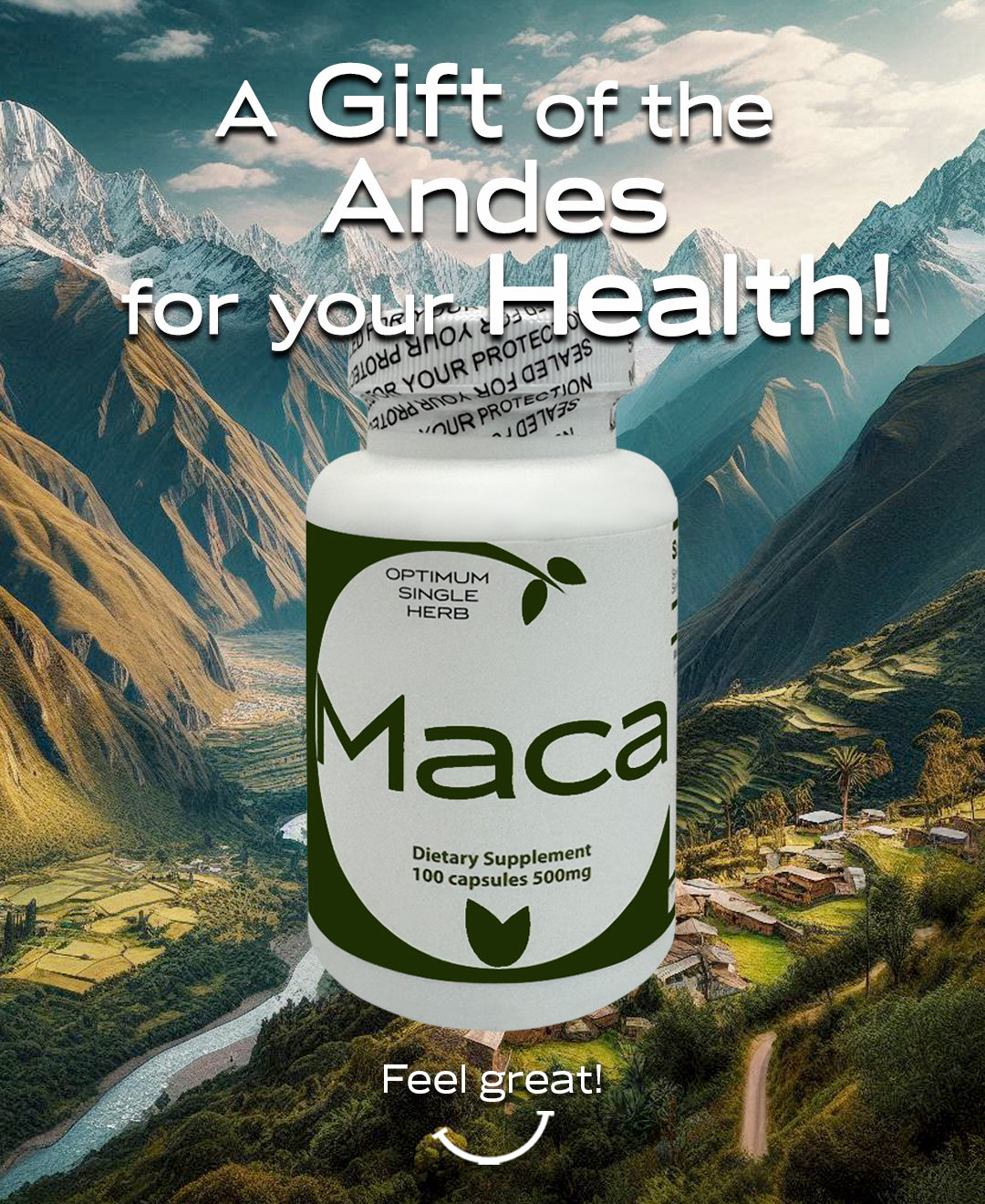 Maca 100 capsules 500 mg