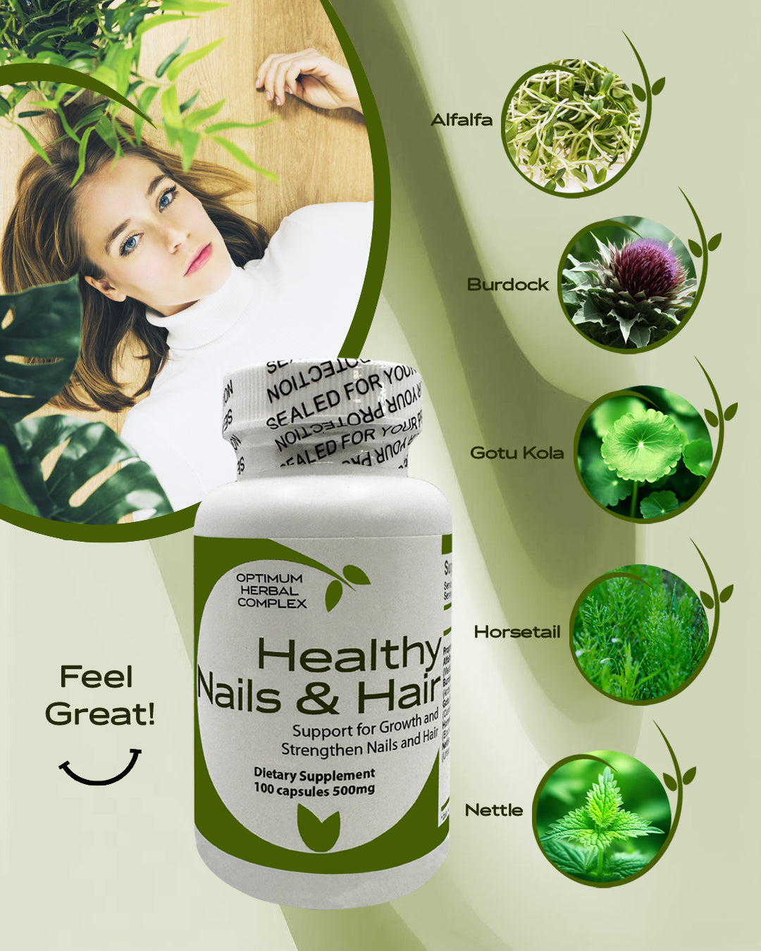 Healthy Nails & Hair - Natural Herbal Blend