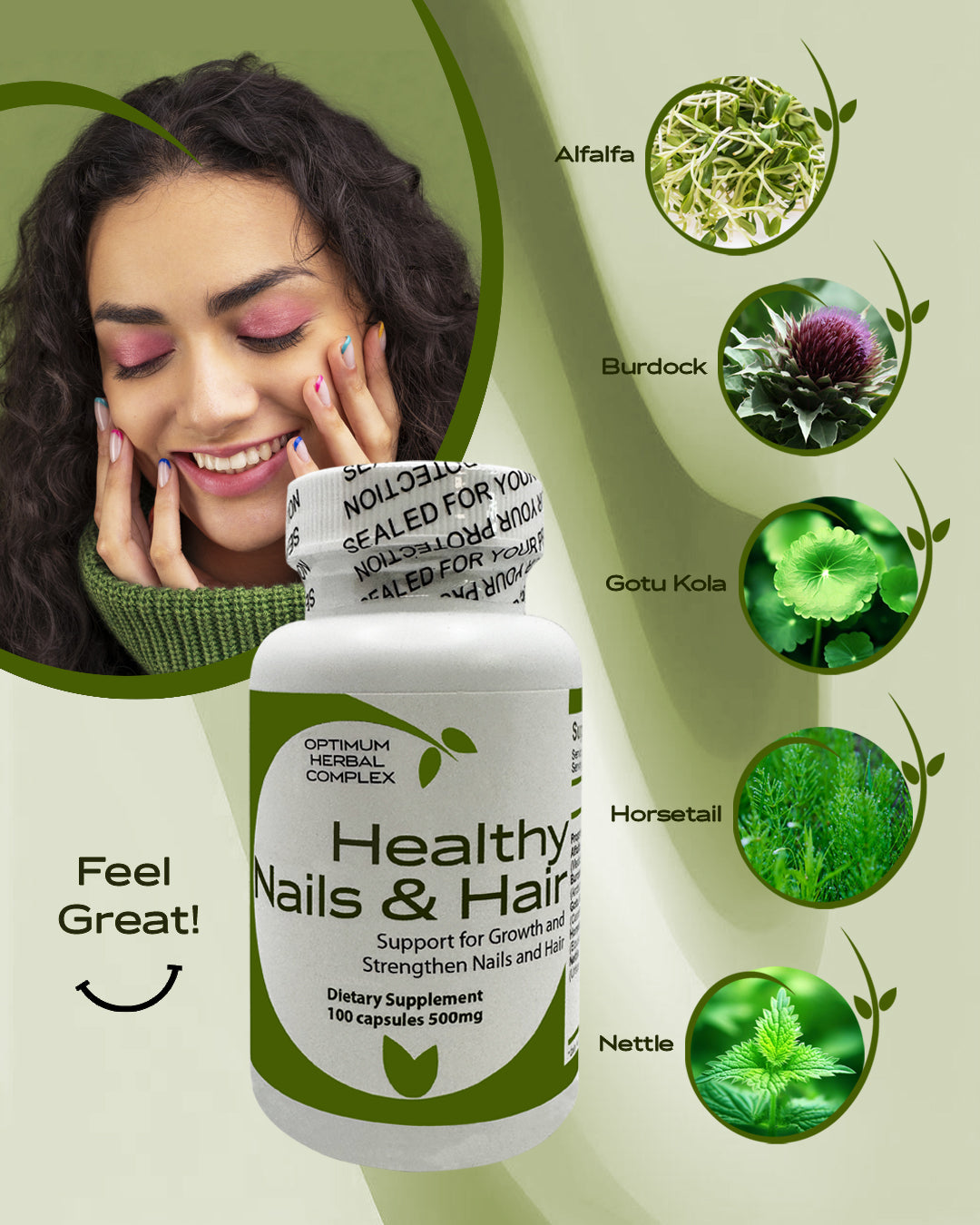 Healthy Nails & Hair - Natural Herbal Blend