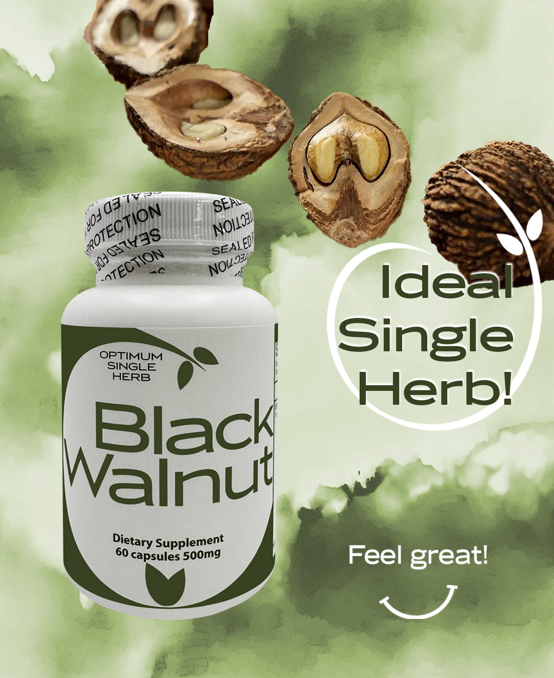 Black Walnut 60 capsules 500mg - Nature's Antioxidant Powerhouse