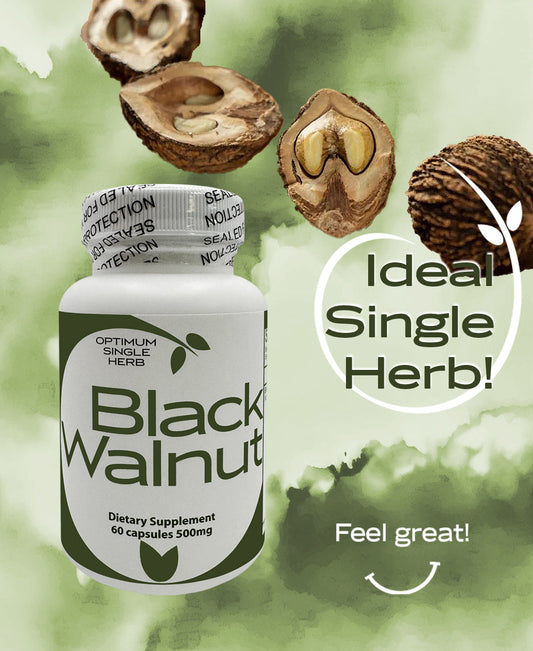Black Walnut 60 Capsules 500mg | Herbal Supplement