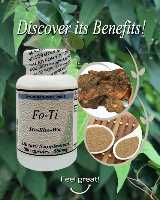 Fo-Ti 60 Capsules 500mg - Natural Support for Reproductive Health & Vitality