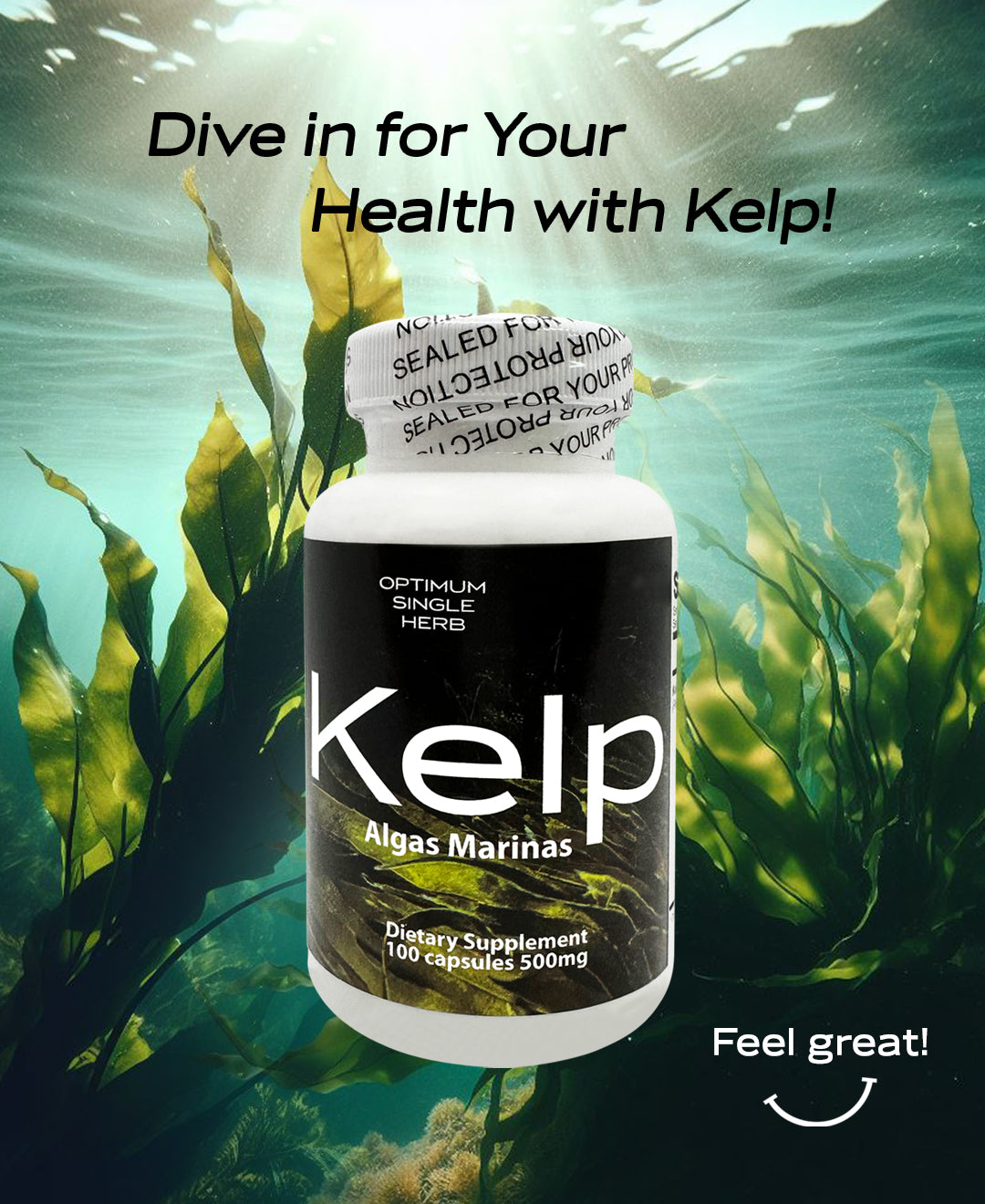 Kelp 100 capsules 500mg