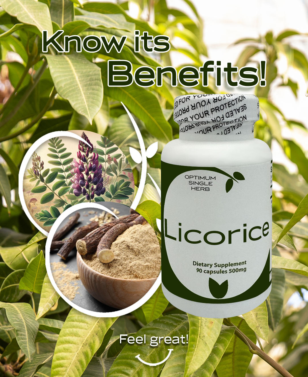 Licorice 90 capsules 500mg