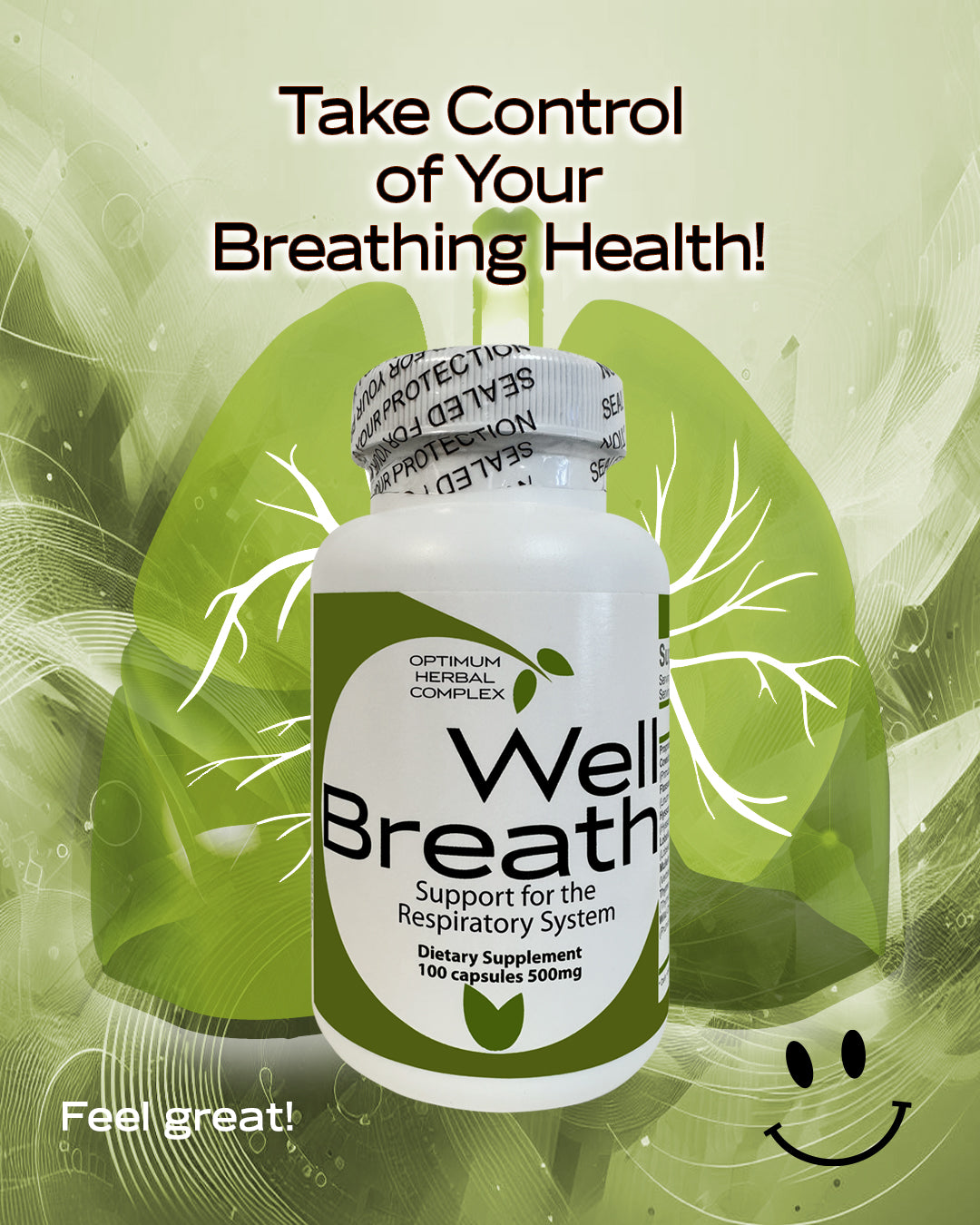 WellBreath Respiratory Support - 100 capsules 500mg