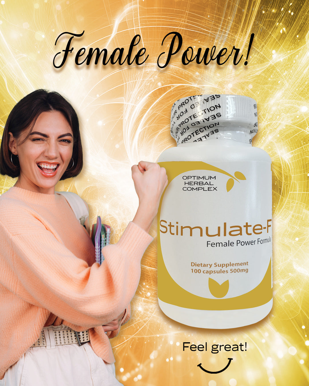 Stimulate-F 100 capsules 500 mg |Herbal Vitality Blend for Women